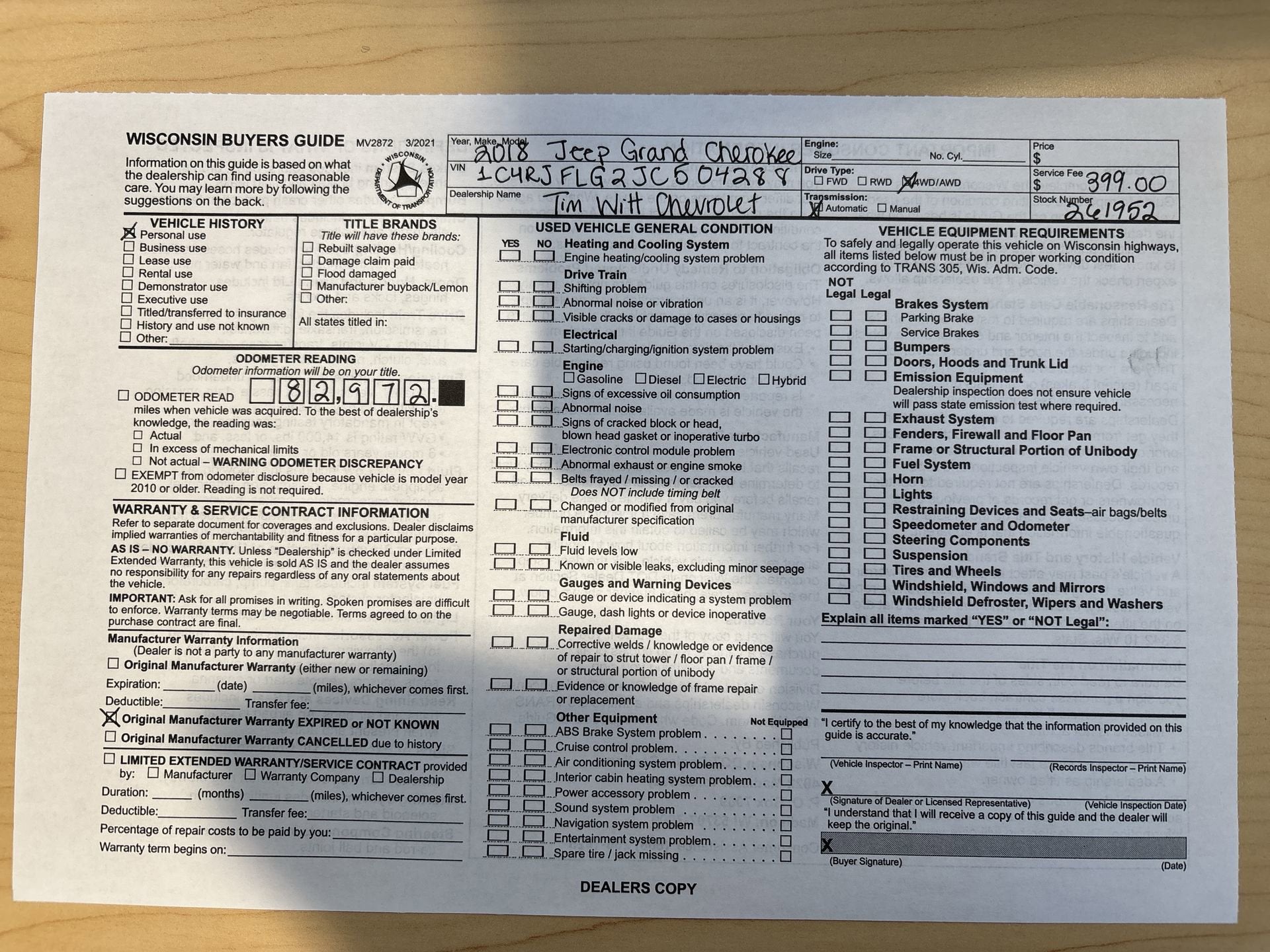 2018 Jeep Grand Cherokee Trailhawk 4x4