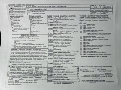 2023 Ford Escape ST-Line