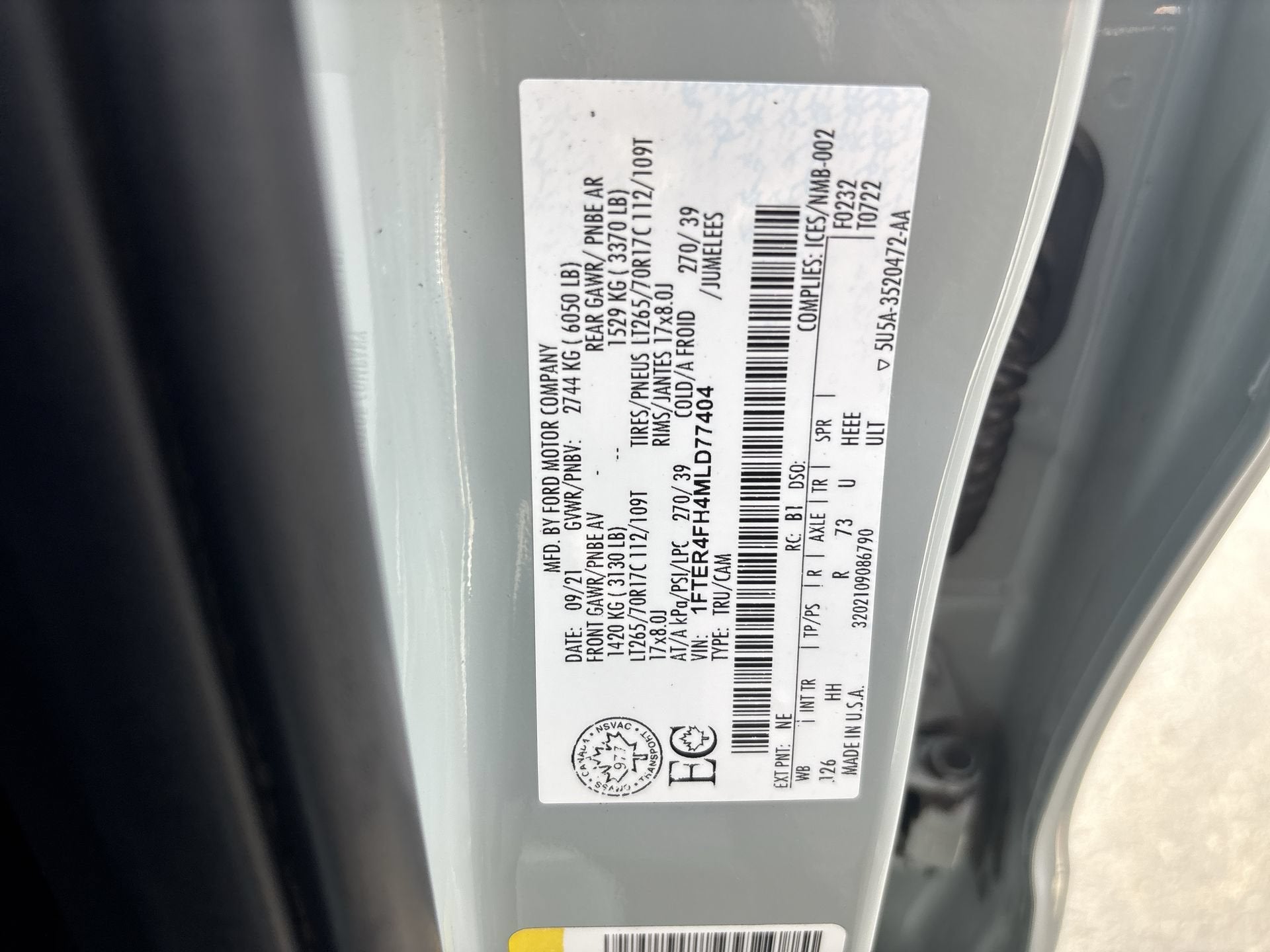 2021 Ford Ranger Lariat Tremor