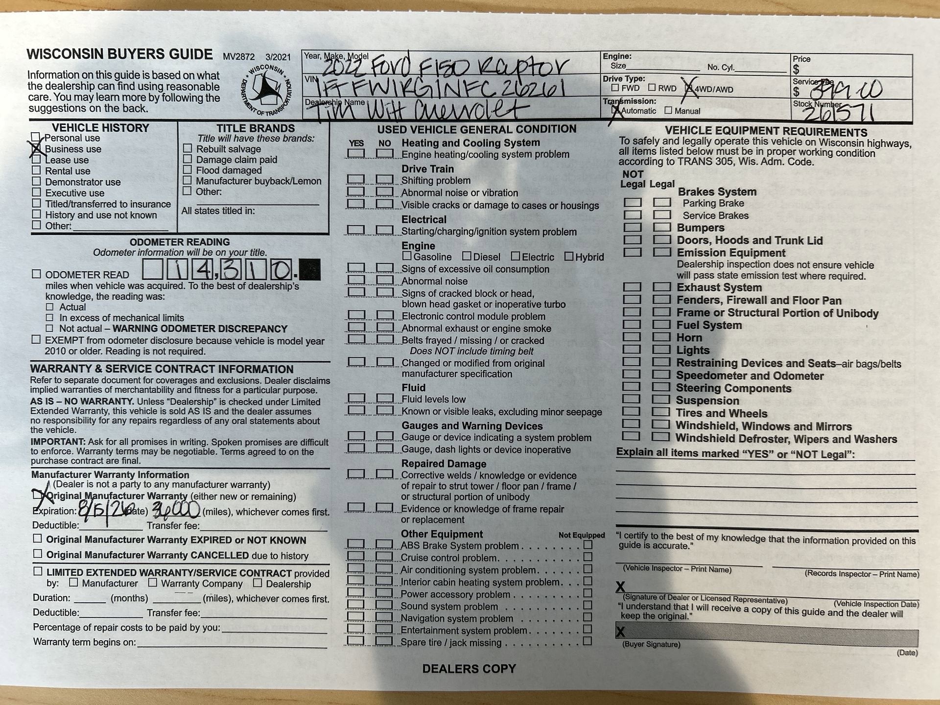 2022 Ford F-150 Raptor
