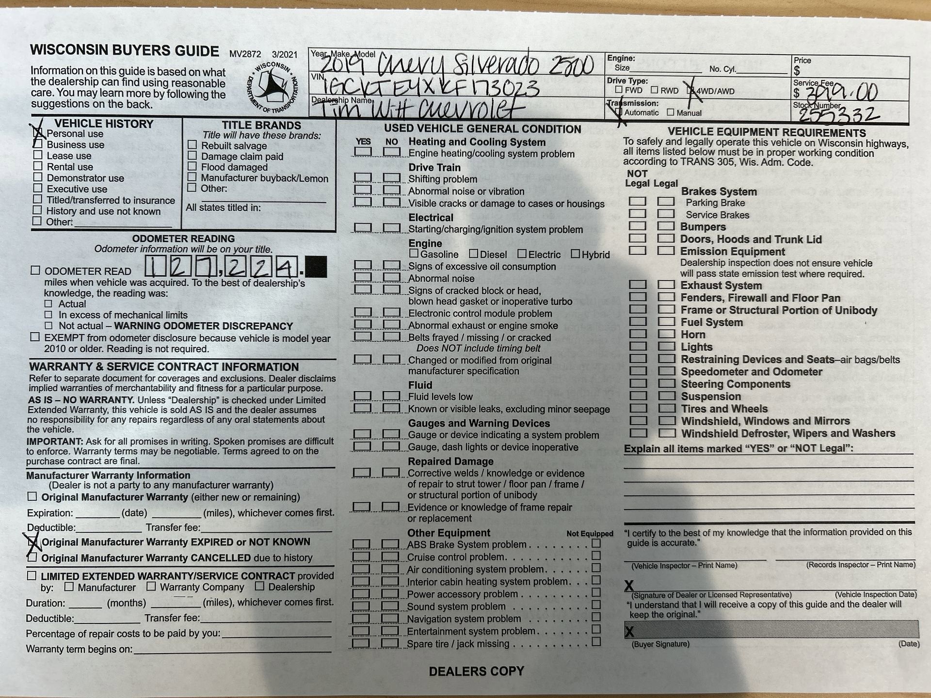 2019 Chevrolet Silverado 2500 HD LTZ