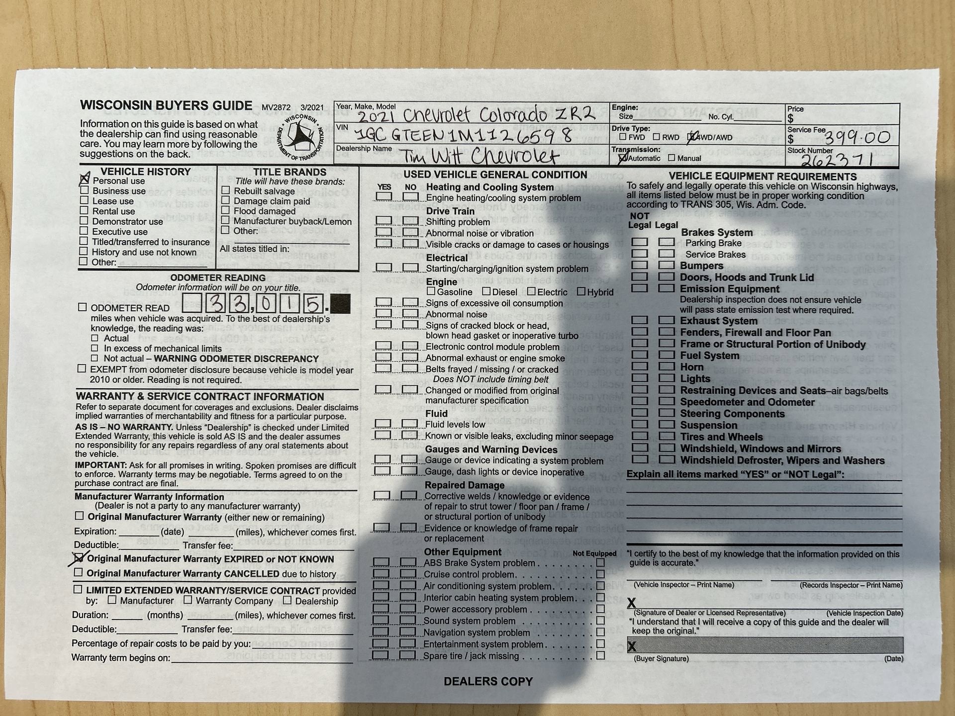 2021 Chevrolet Colorado 4WD ZR2