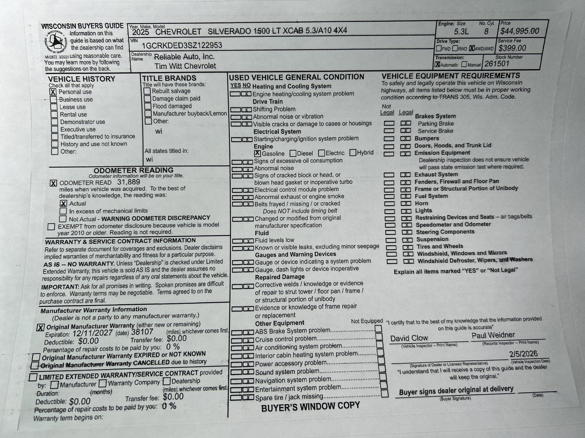 2025 Chevrolet Silverado 1500 LT