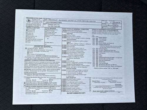 2021 Chevrolet Silverado 1500 RST