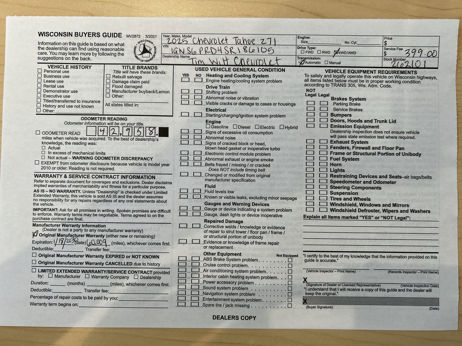 2025 Chevrolet Tahoe Z71