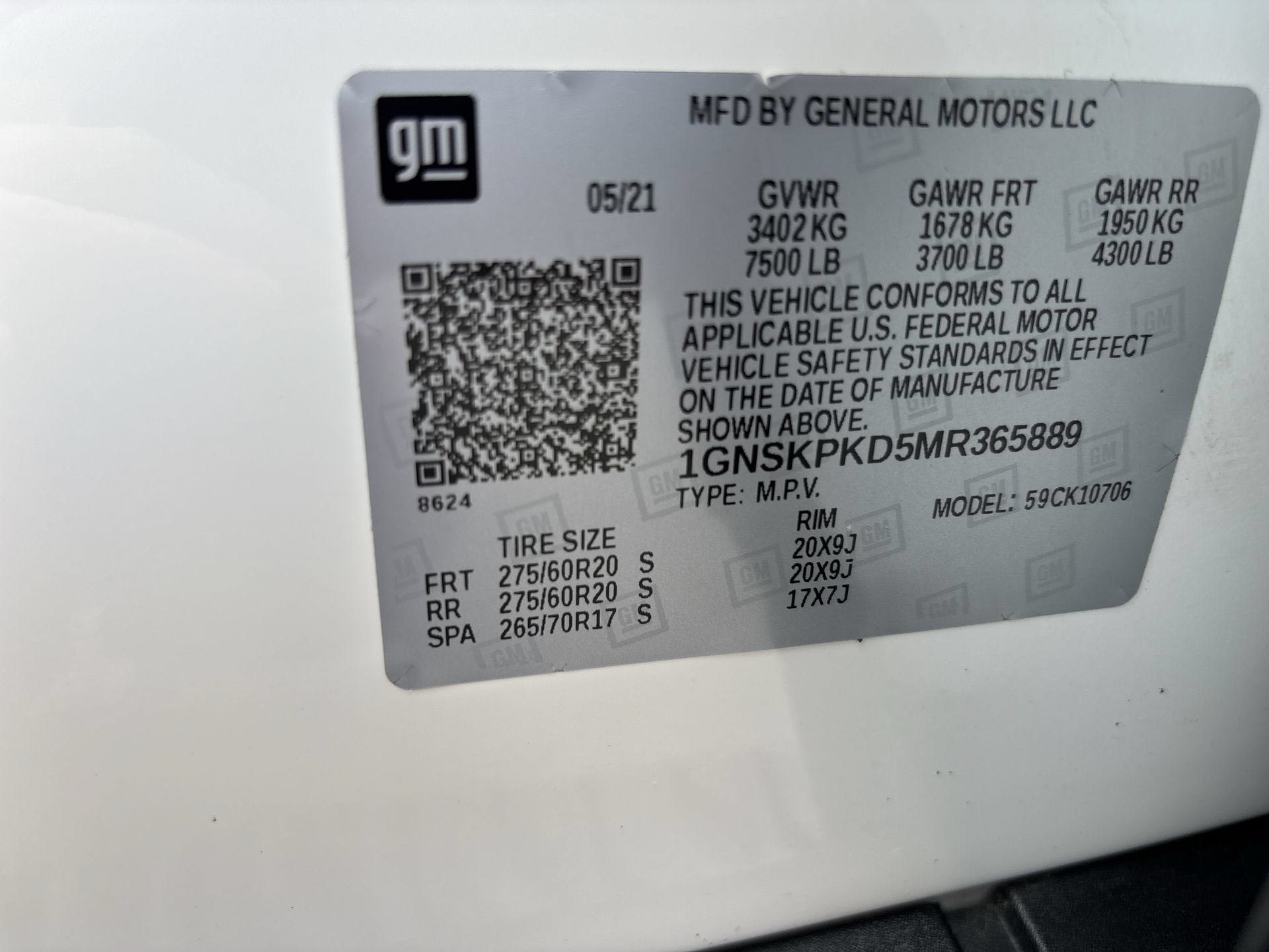 2021 Chevrolet Tahoe Z71