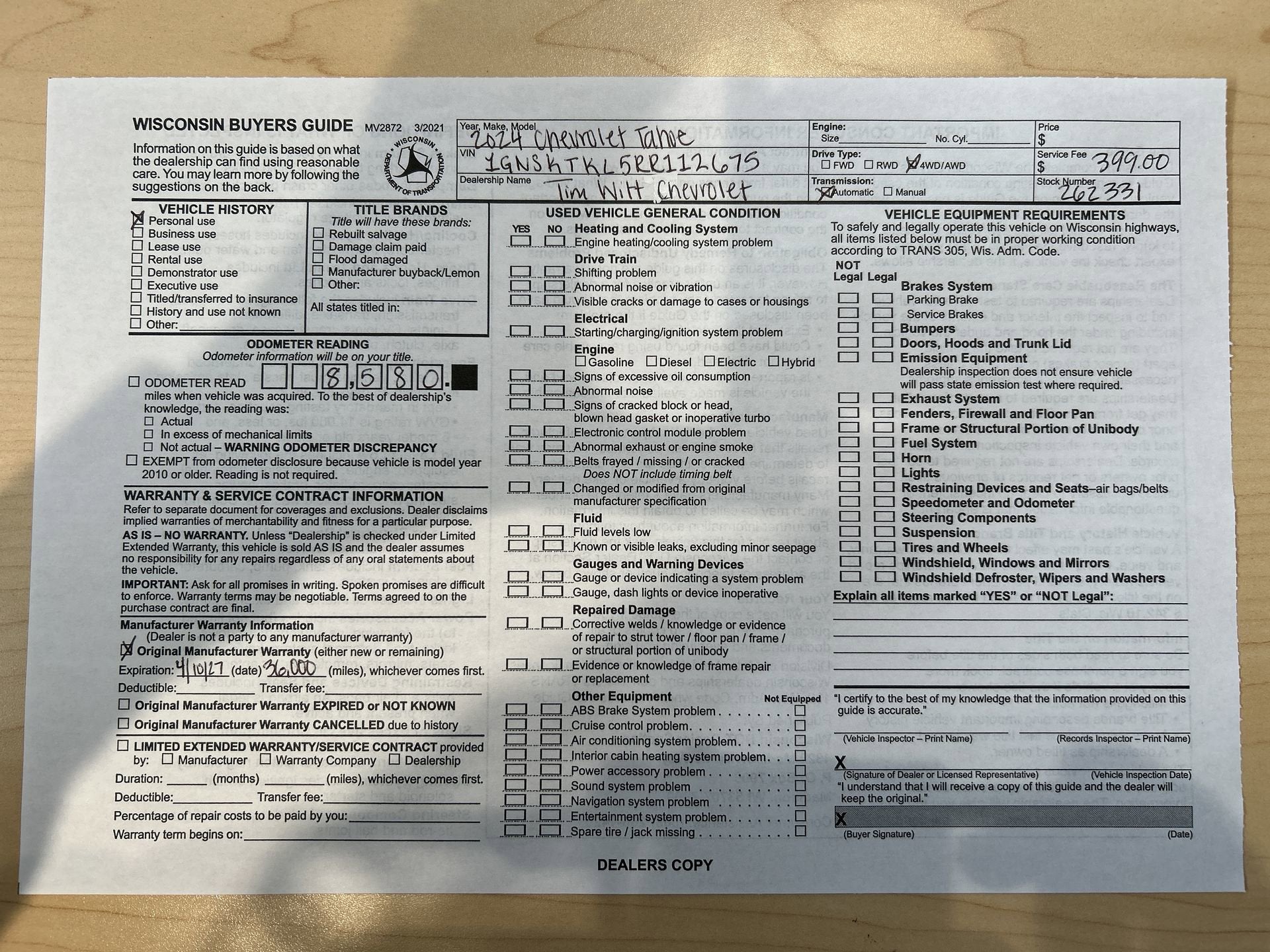 2024 Chevrolet Tahoe High Country