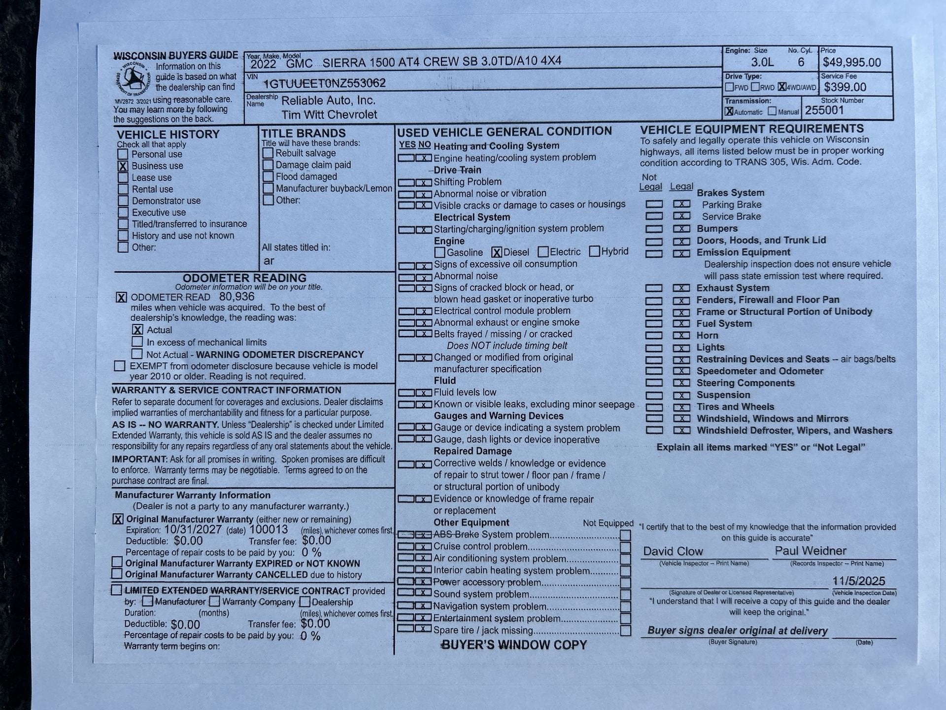 2022 GMC Sierra 1500 AT4