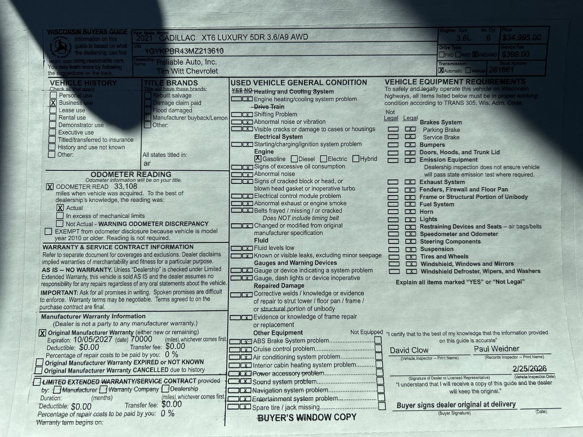 2021 Cadillac XT6 Luxury