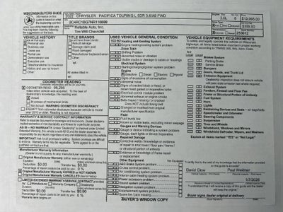 2022 Chrysler Pacifica Touring L