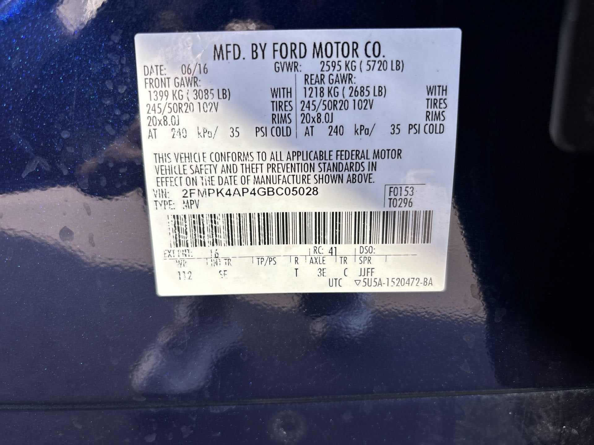 2016 Ford Edge Sport
