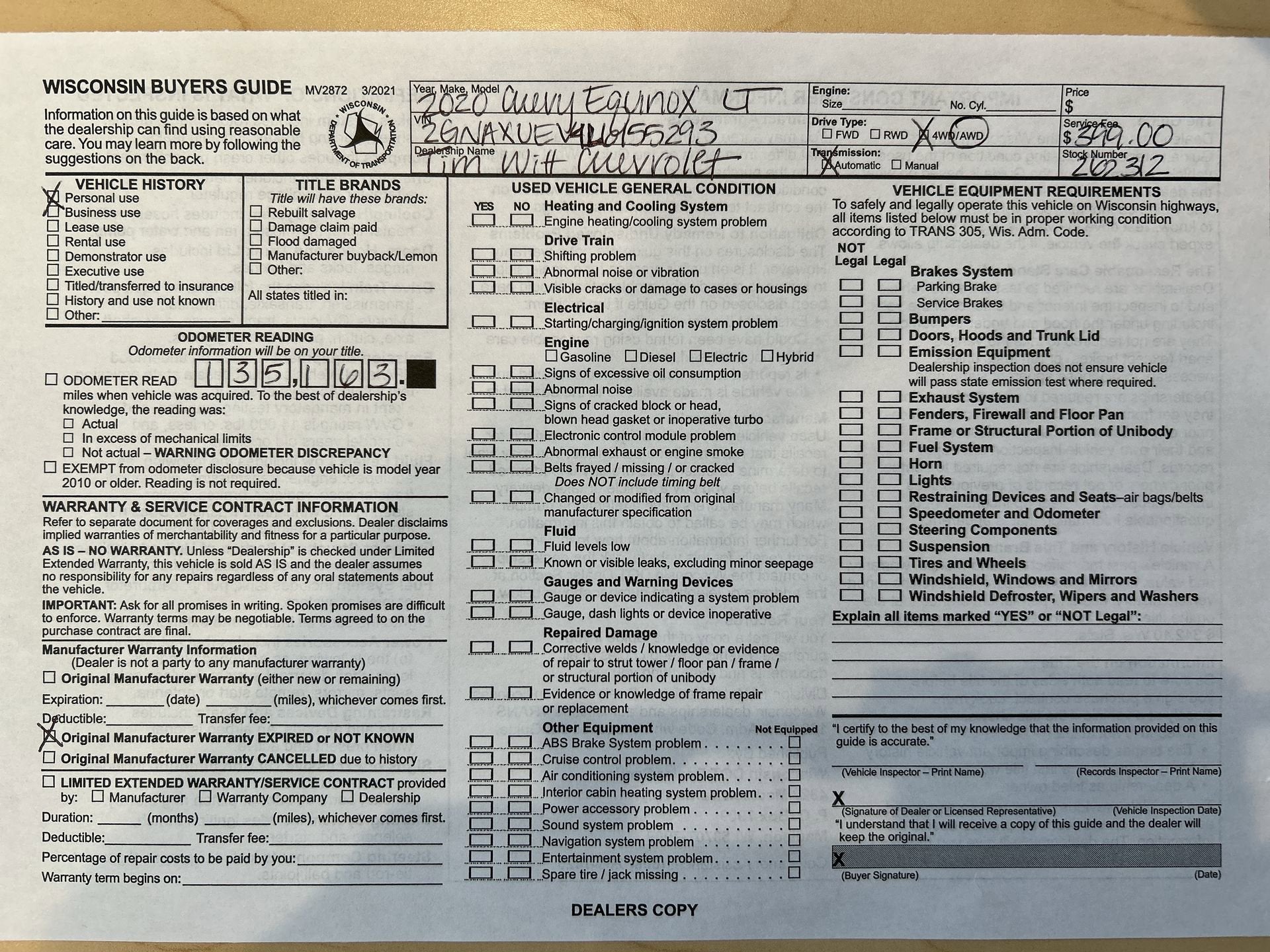 2020 Chevrolet Equinox LT