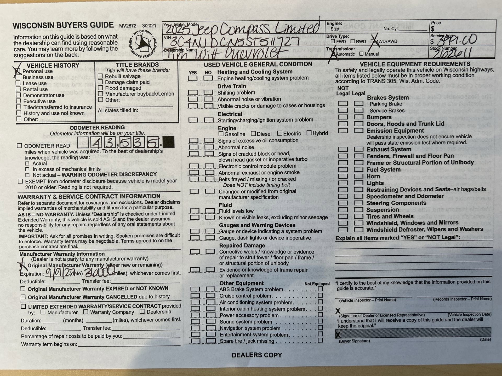 2025 Jeep Compass Limited 4x4