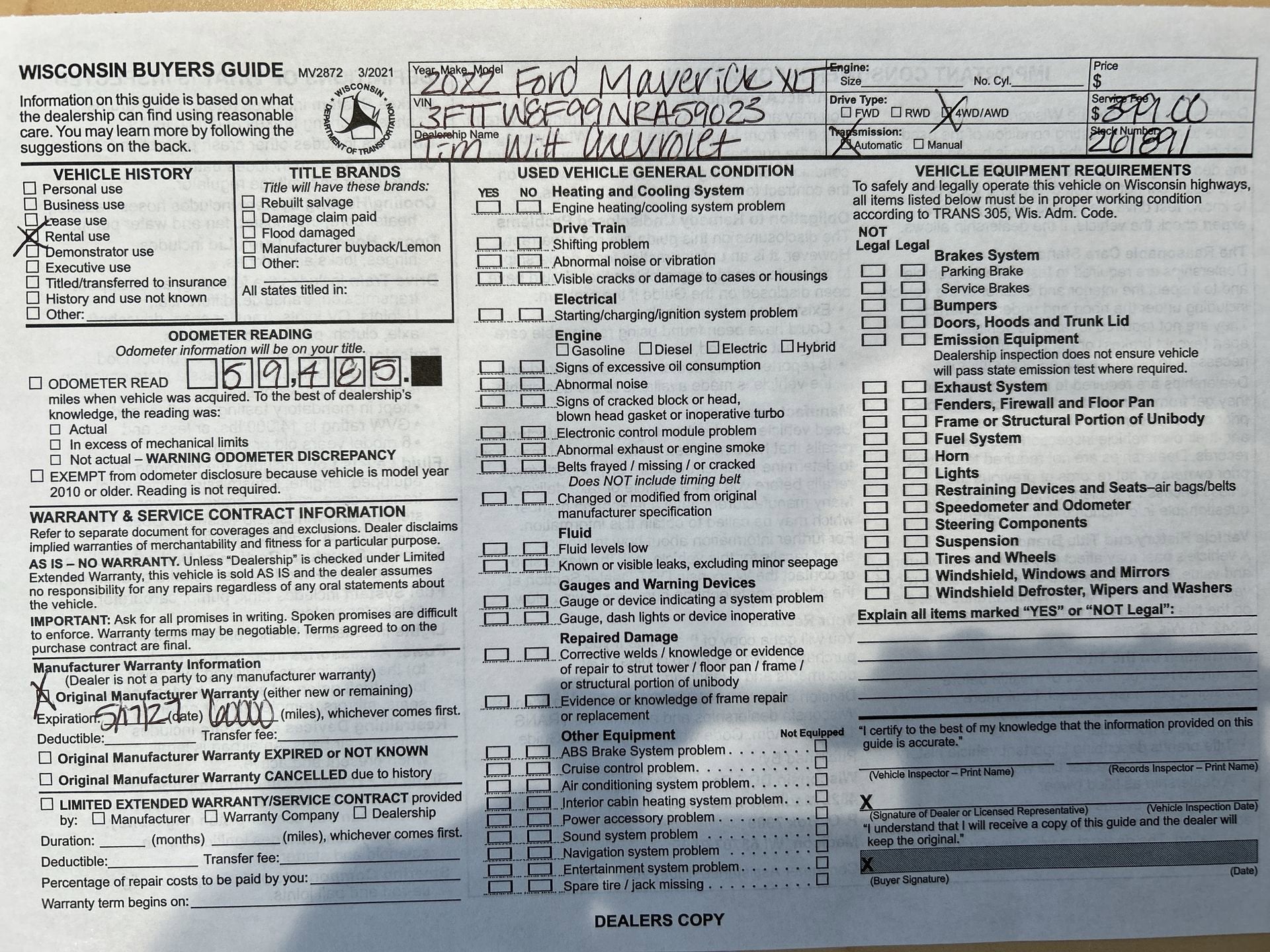 2022 Ford Maverick XLT