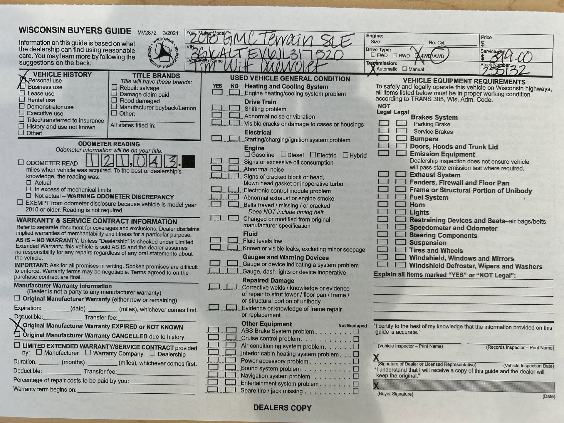 2018 GMC Terrain SLE