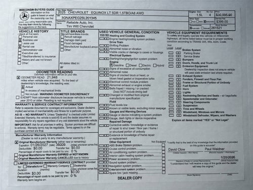 2025 Chevrolet Equinox LT