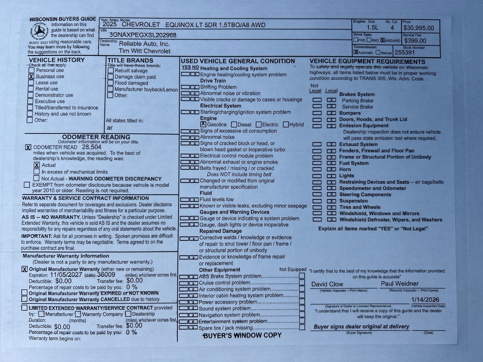 2025 Chevrolet Equinox LT
