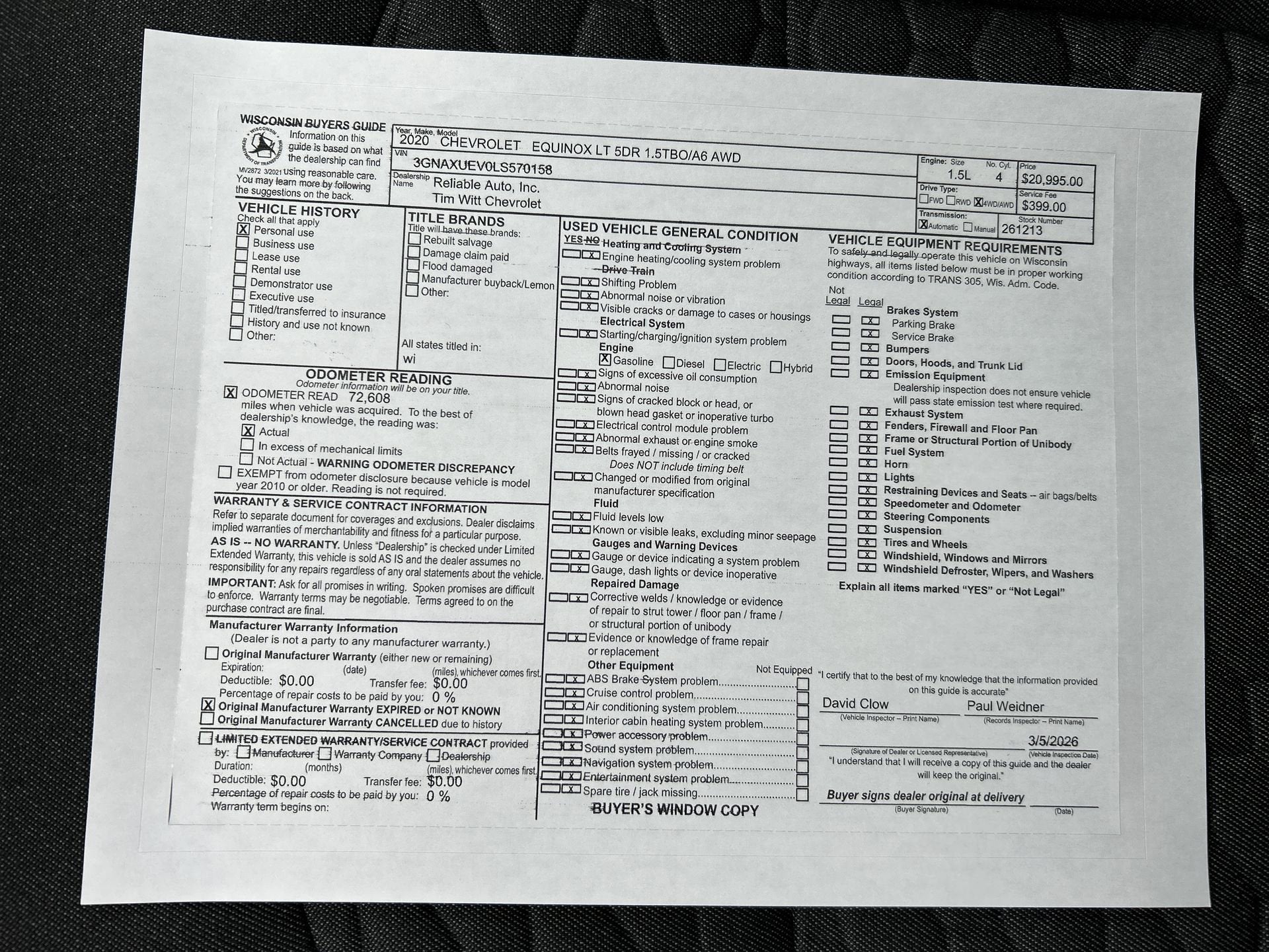 2020 Chevrolet Equinox LT
