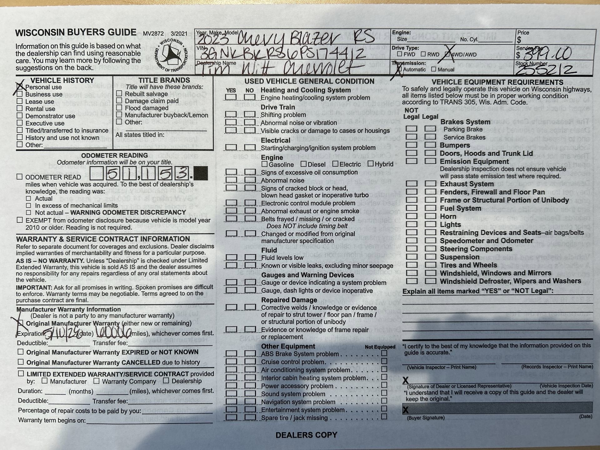 2023 Chevrolet Blazer RS