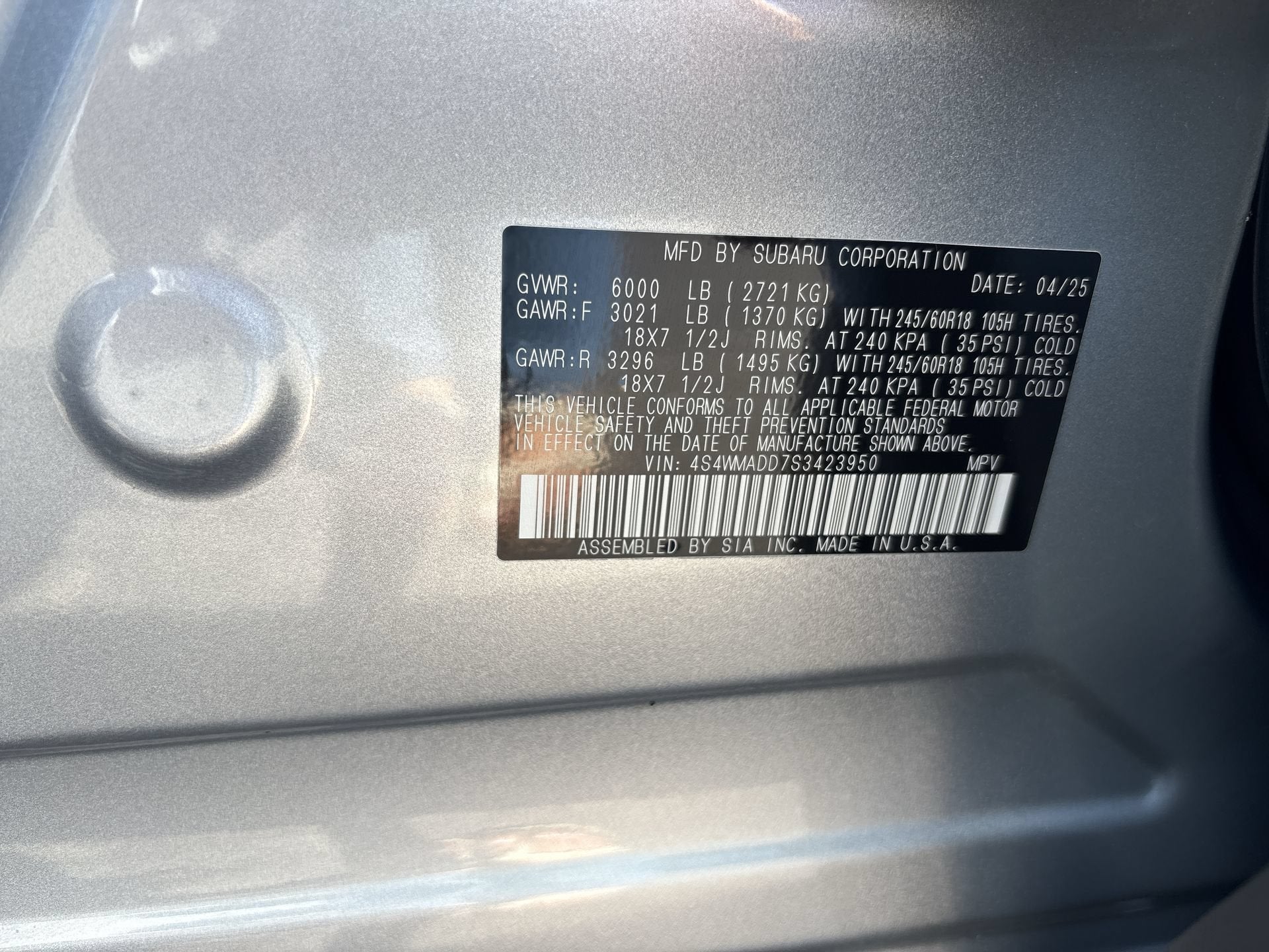 2025 Subaru Ascent Premium 7-Passenger
