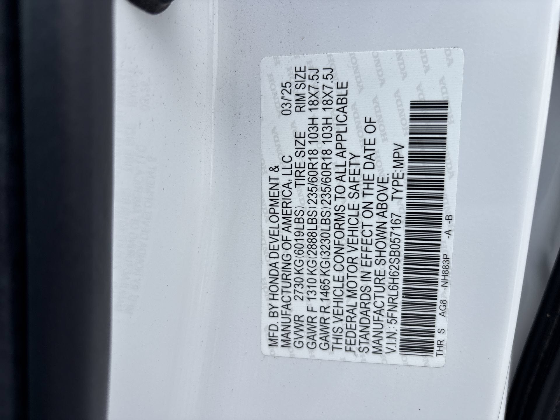 2025 Honda Odyssey EX-L