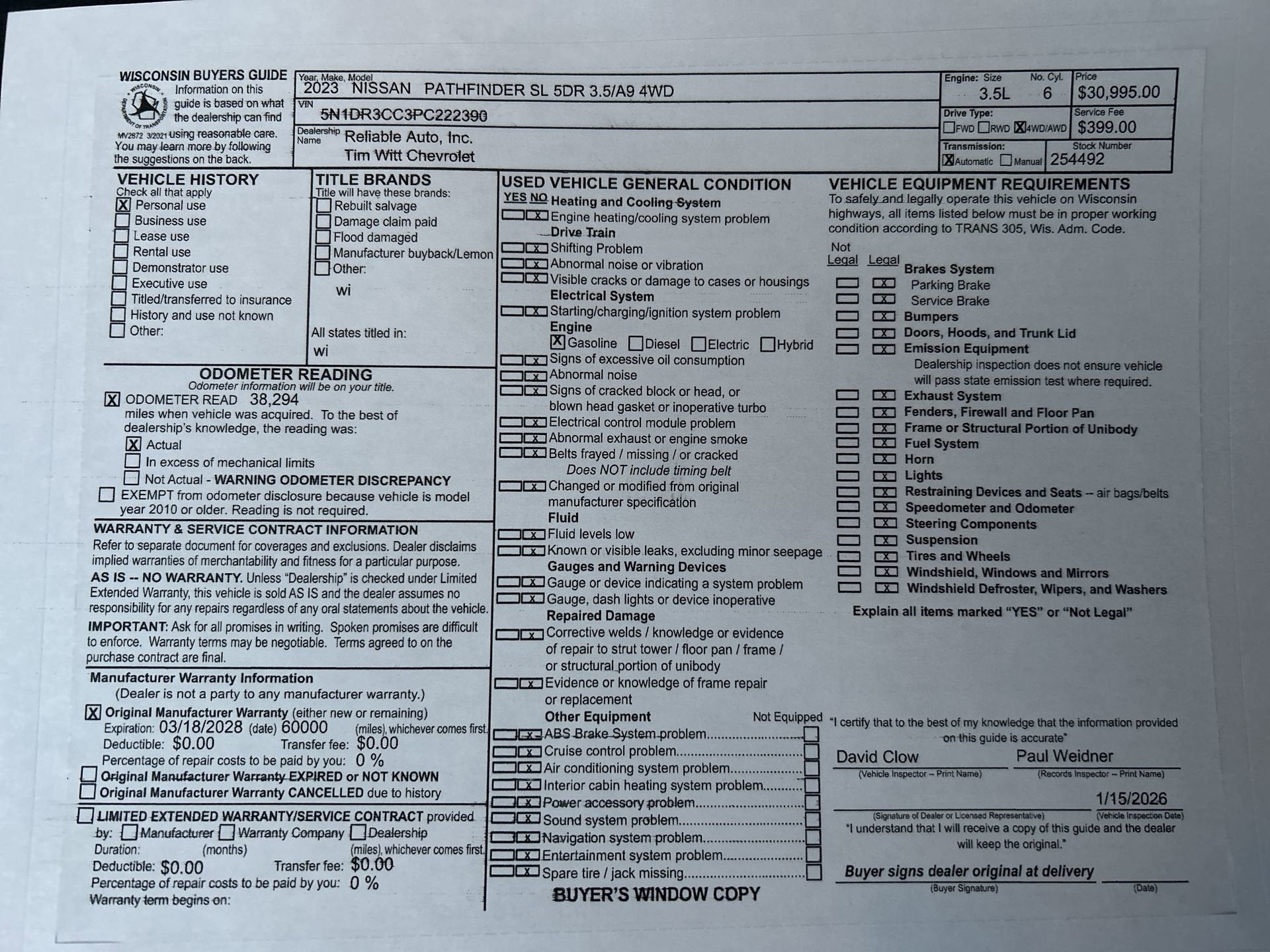 2023 Nissan Pathfinder SL 4WD