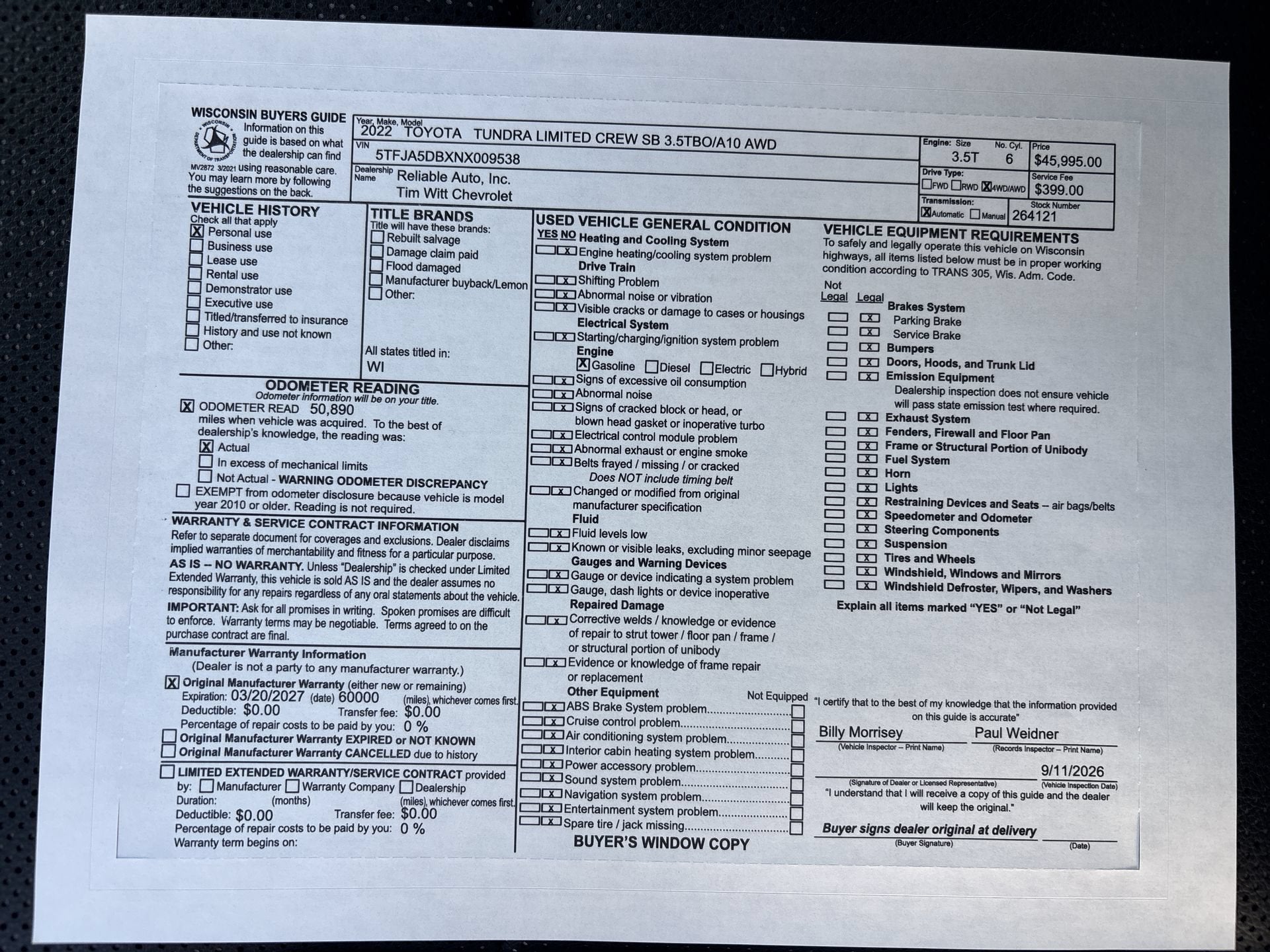 2022 Toyota Tundra Limited