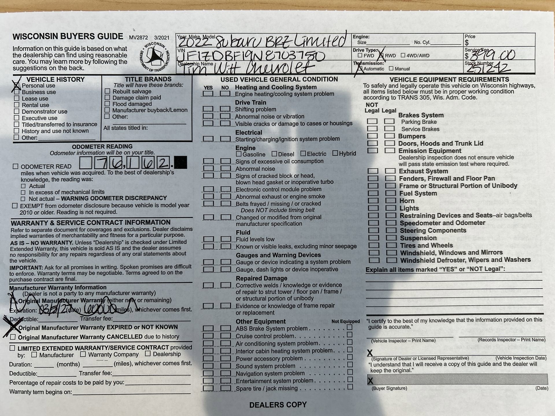 2022 Subaru BRZ Limited