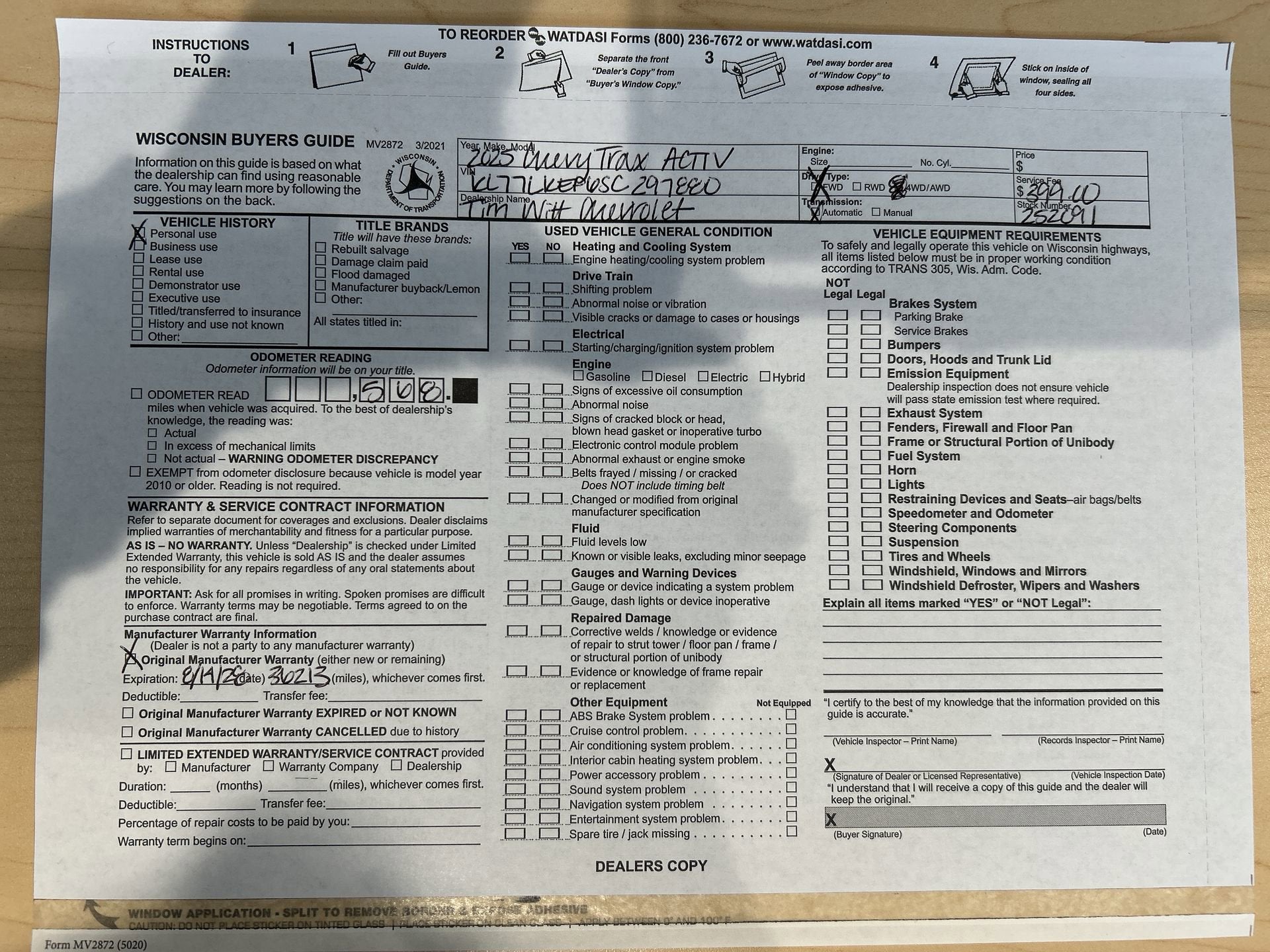 2025 Chevrolet Trax ACTIV