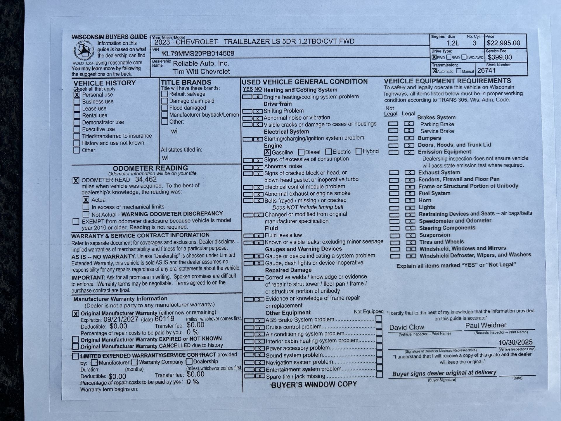 2023 Chevrolet Trailblazer LS