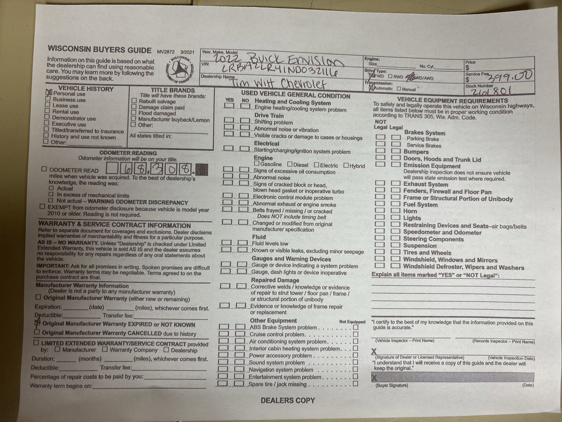 2022 Buick Envision Preferred